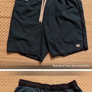 Dark Teal Swim Shorts with Drawstring